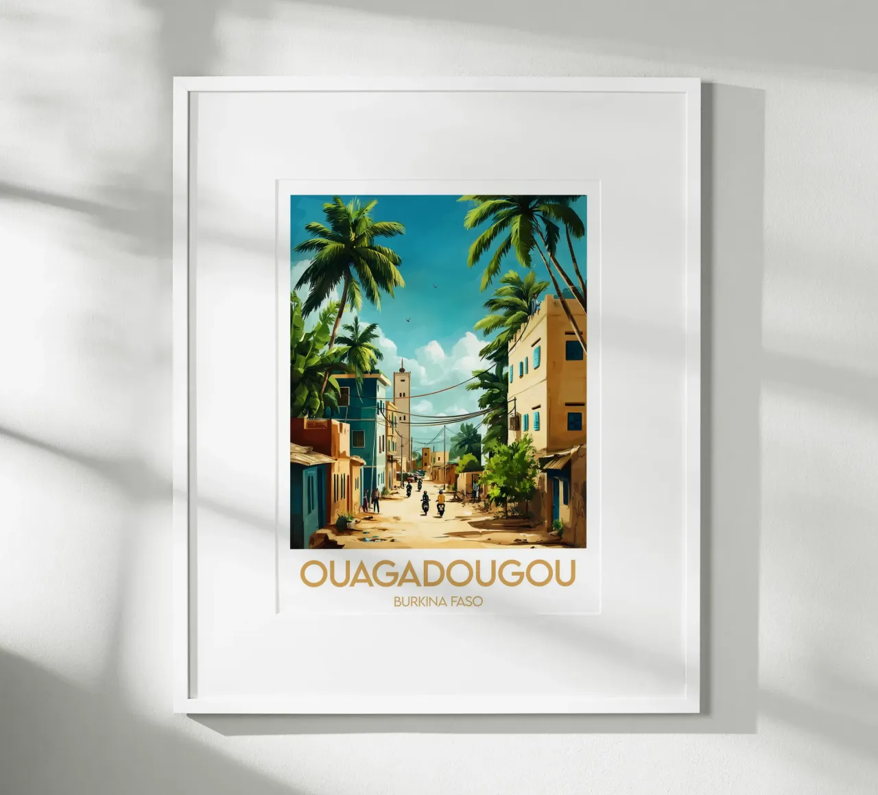 Ouagadougou poster hahnemühle by Frame the World