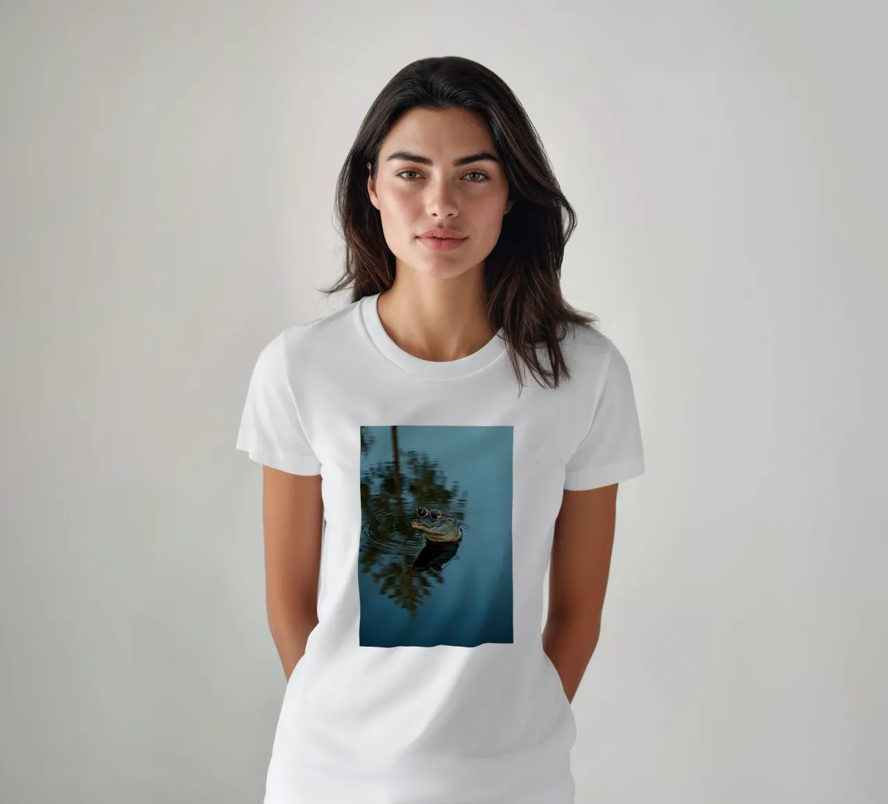 Alligatore cool t-shirt da Pawtrait Studio