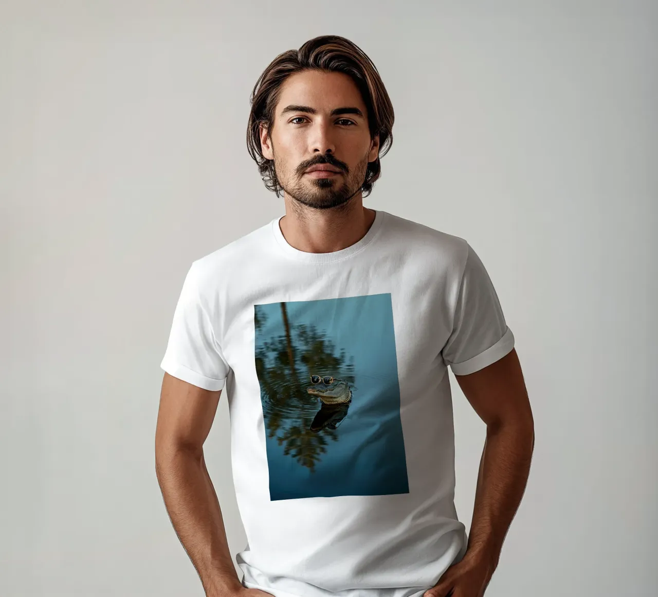 Alligatore cool t-shirt da Pawtrait Studio
