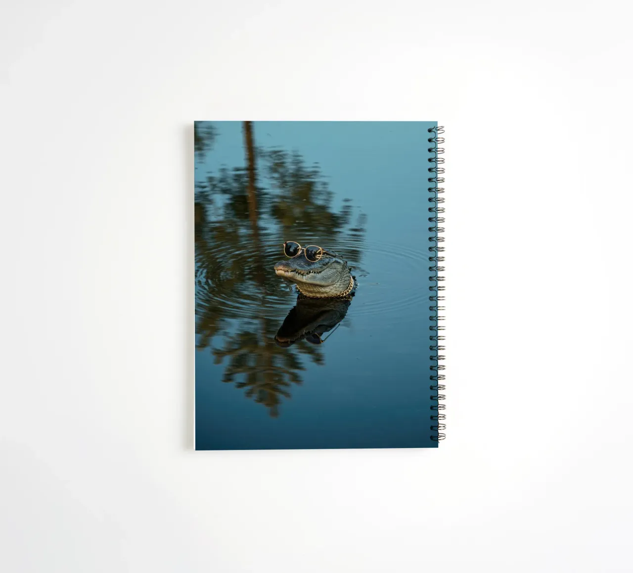 Cool Alligator spiral notebook by Pawtrait Studio