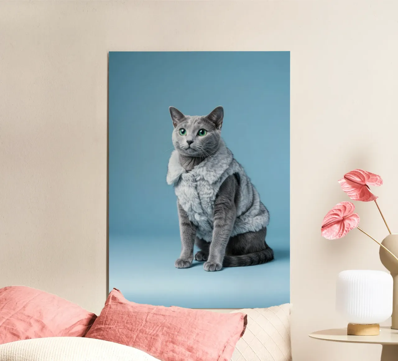 Gatto blu poster da Pawtrait Studio