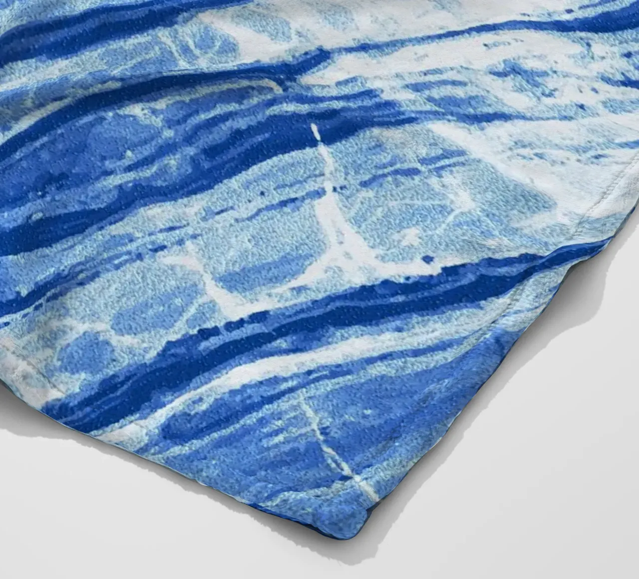 Abstract Marble Denim Blue plaid polaire de SilverPegasus