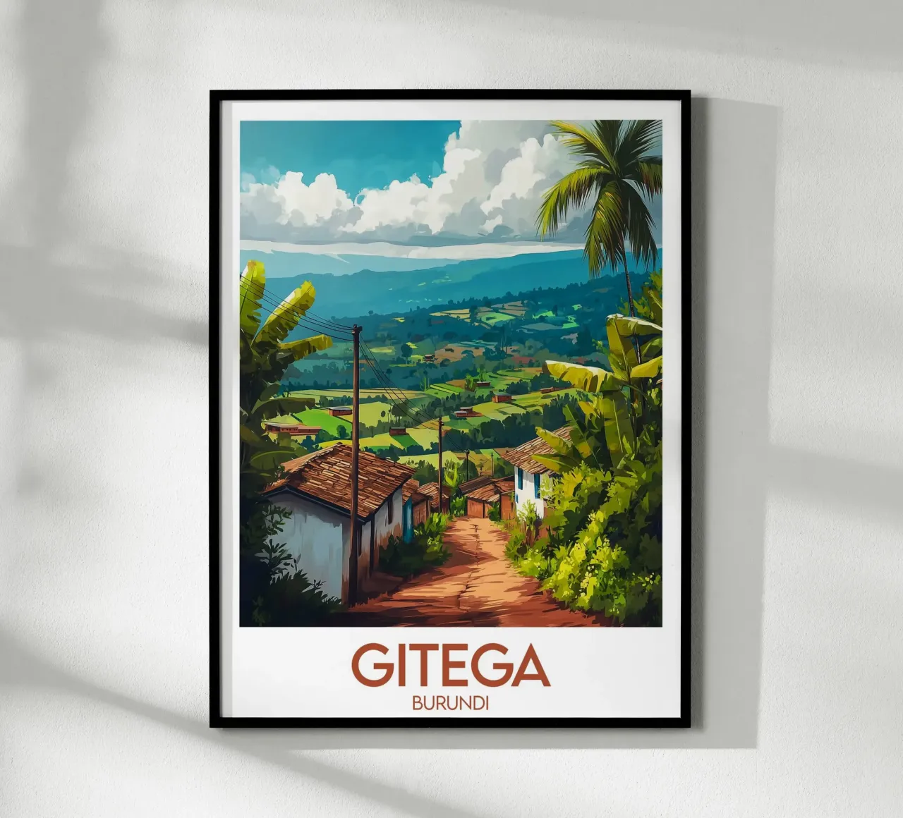 Affiche Gitega poster da Frame the World