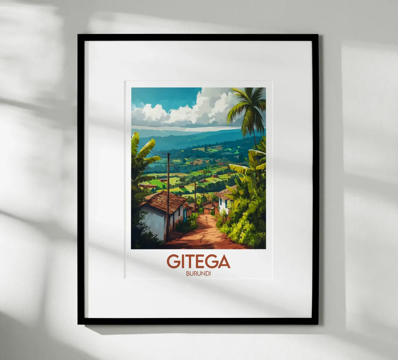 Affiche Gitega poster da Frame the World