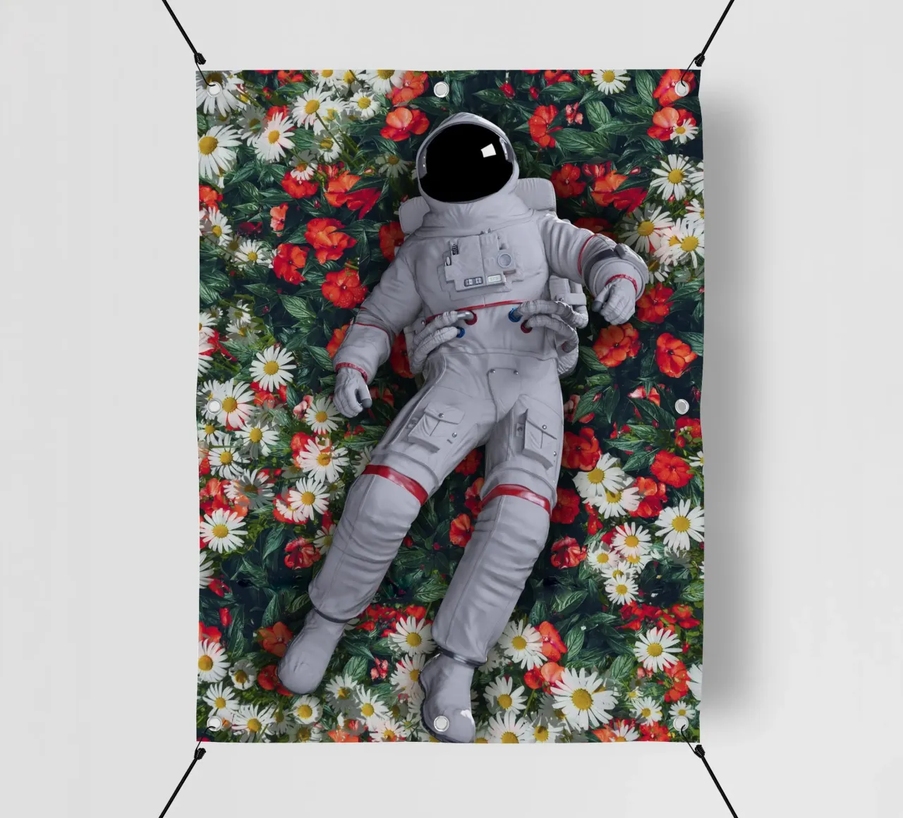 Un astronauta nel mio giardino telo in pvc da 🎁 ARTVI-SHOP