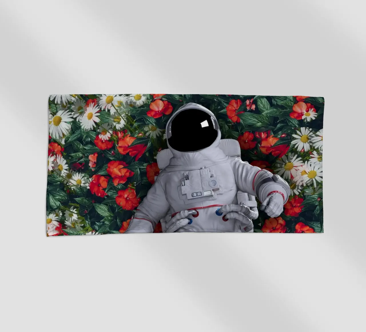 Un astronauta nel mio giardino telo mare da 🎁 ARTVI-SHOP