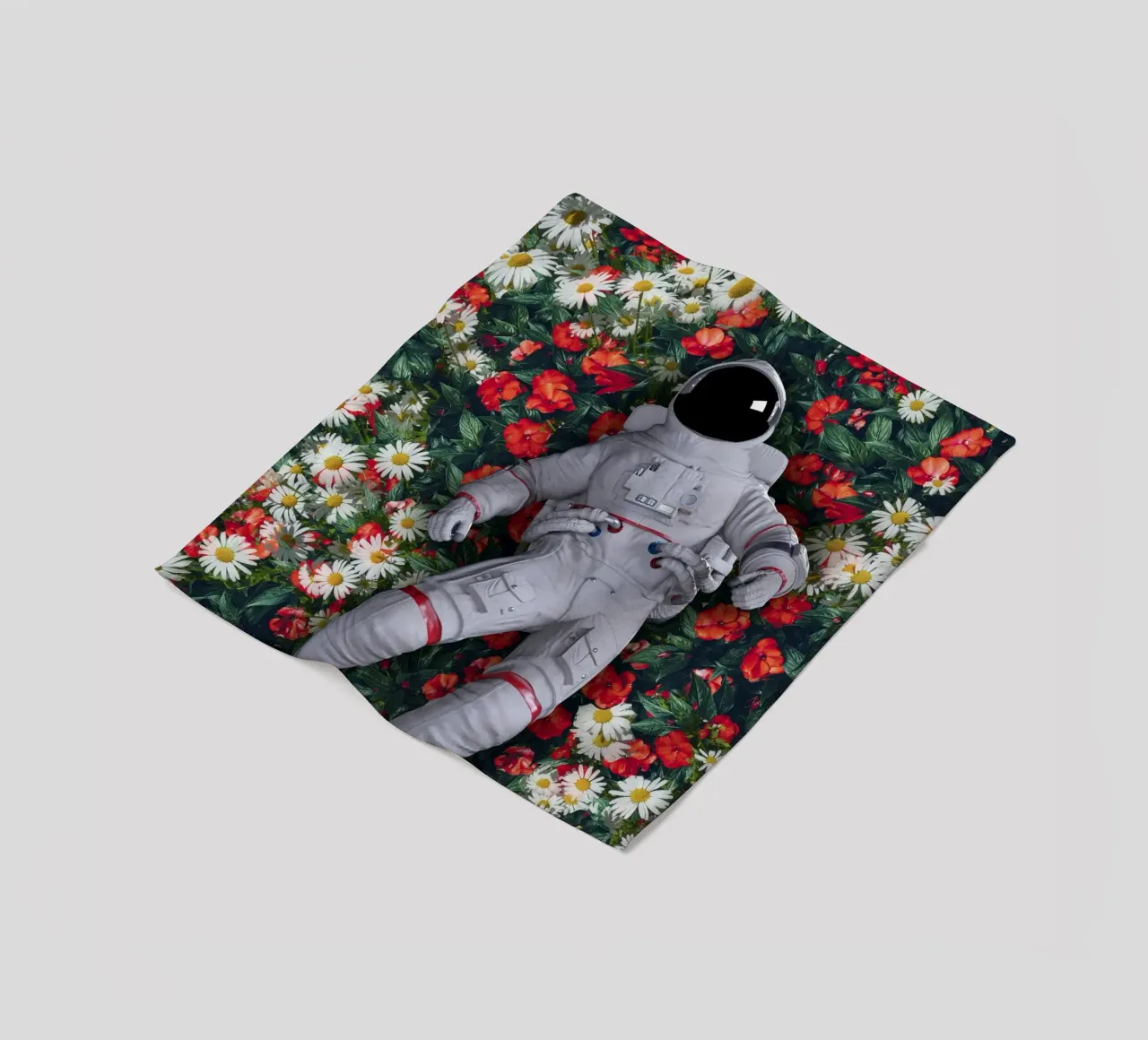 Un astronauta nel mio giardino coperta in pile da 🎁 ARTVI-SHOP