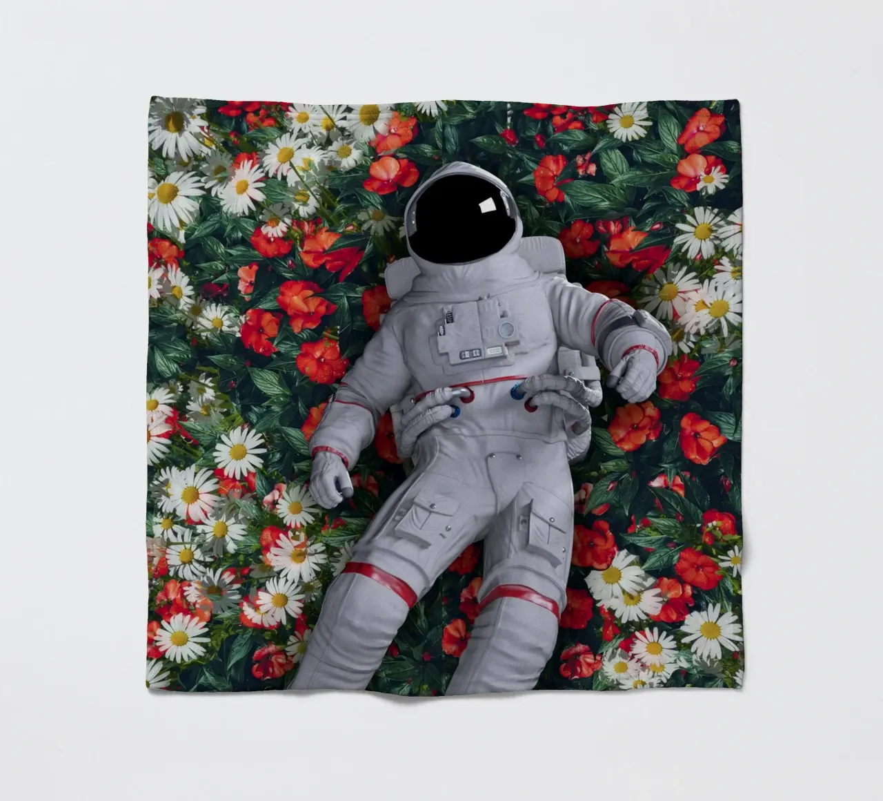 Un astronauta nel mio giardino coperta in pile da 🎁 ARTVI-SHOP