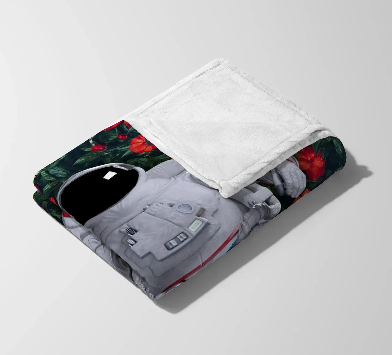 Un astronauta nel mio giardino coperta in pile da 🎁 ARTVI-SHOP