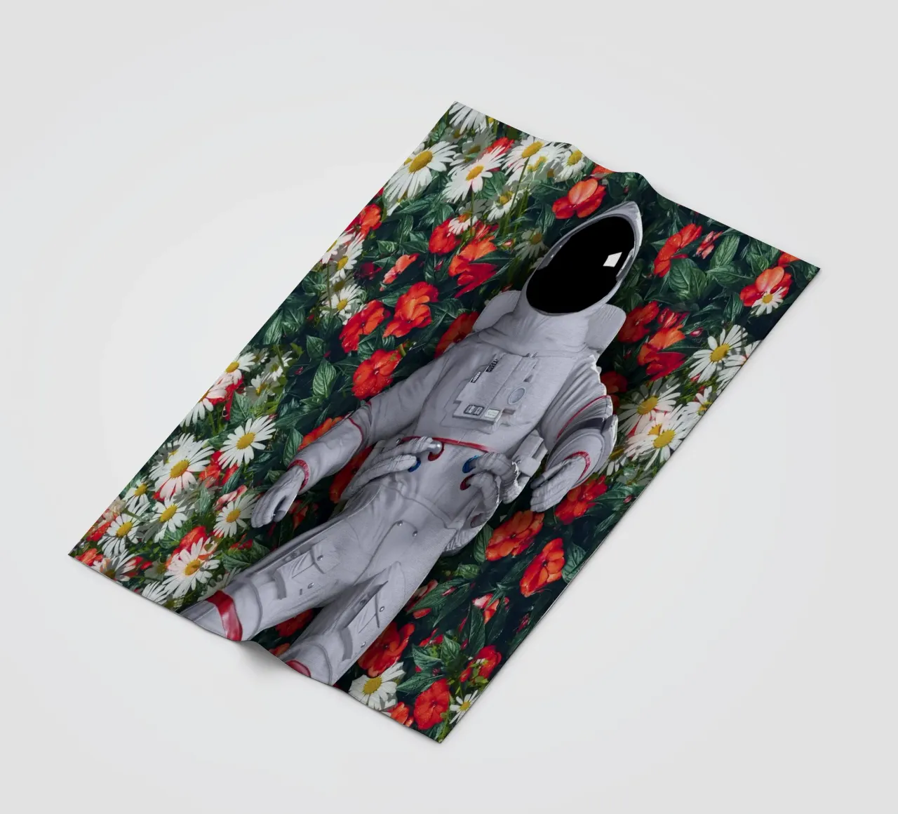 Un astronauta nel mio giardino coperta in pile da 🎁 ARTVI-SHOP