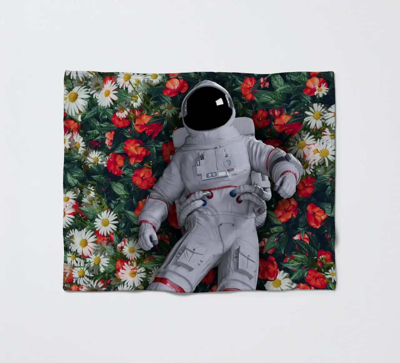 Un astronauta nel mio giardino coperta in pile da 🎁 ARTVI-SHOP