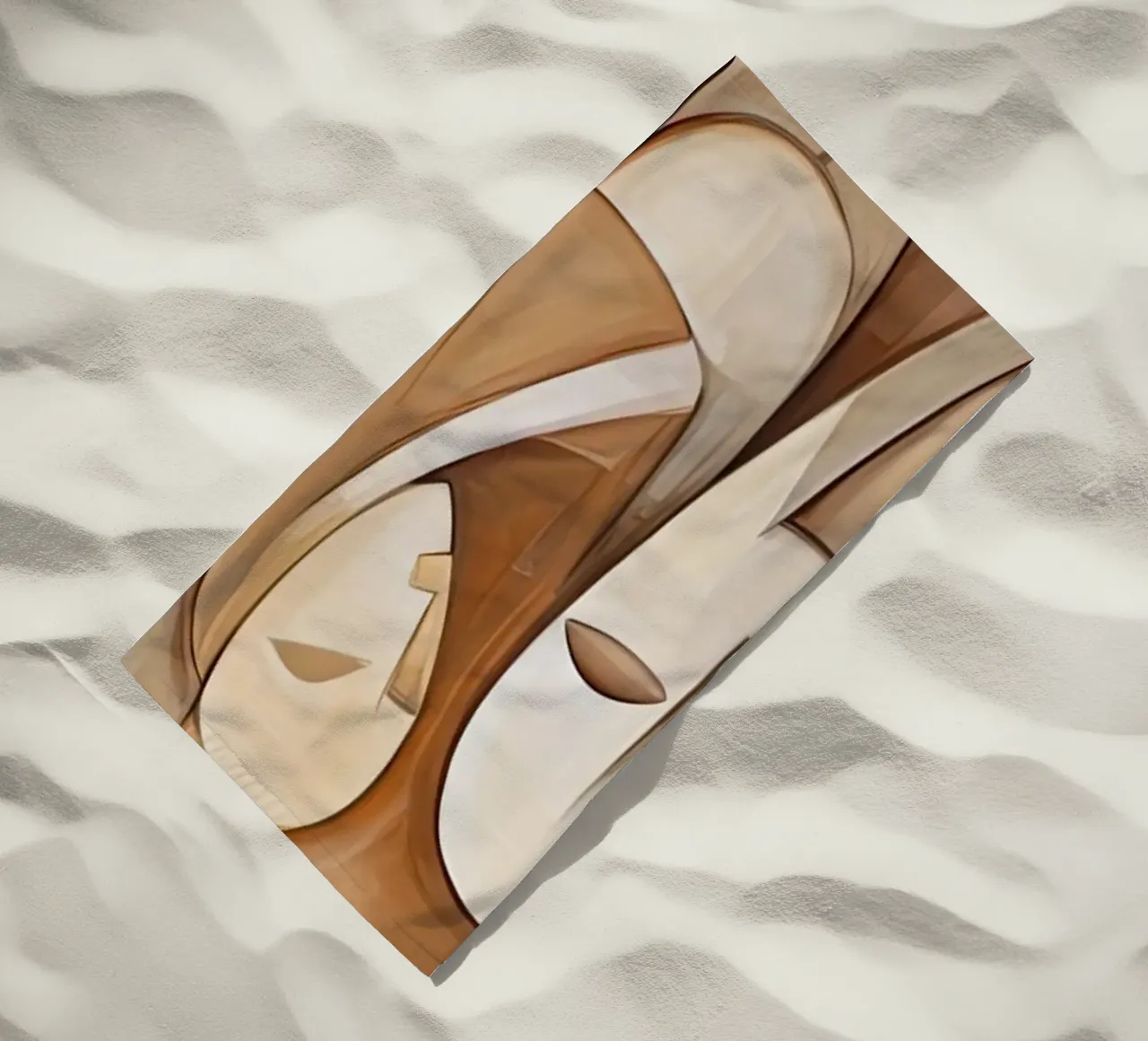 Abstract people beach towel by Imagine