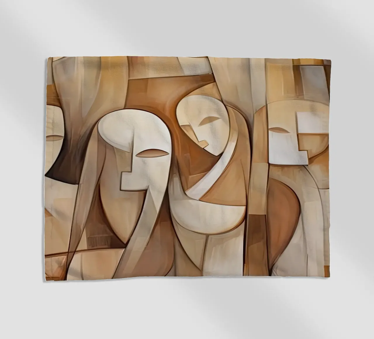 Abstract people beach towel by Imagine