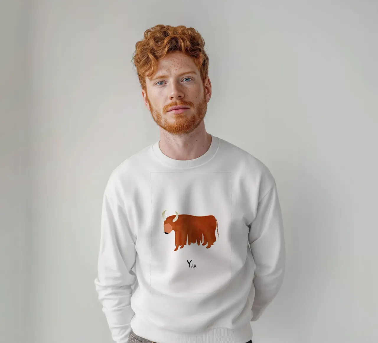 Yak sweatshirt van Little Flourishes