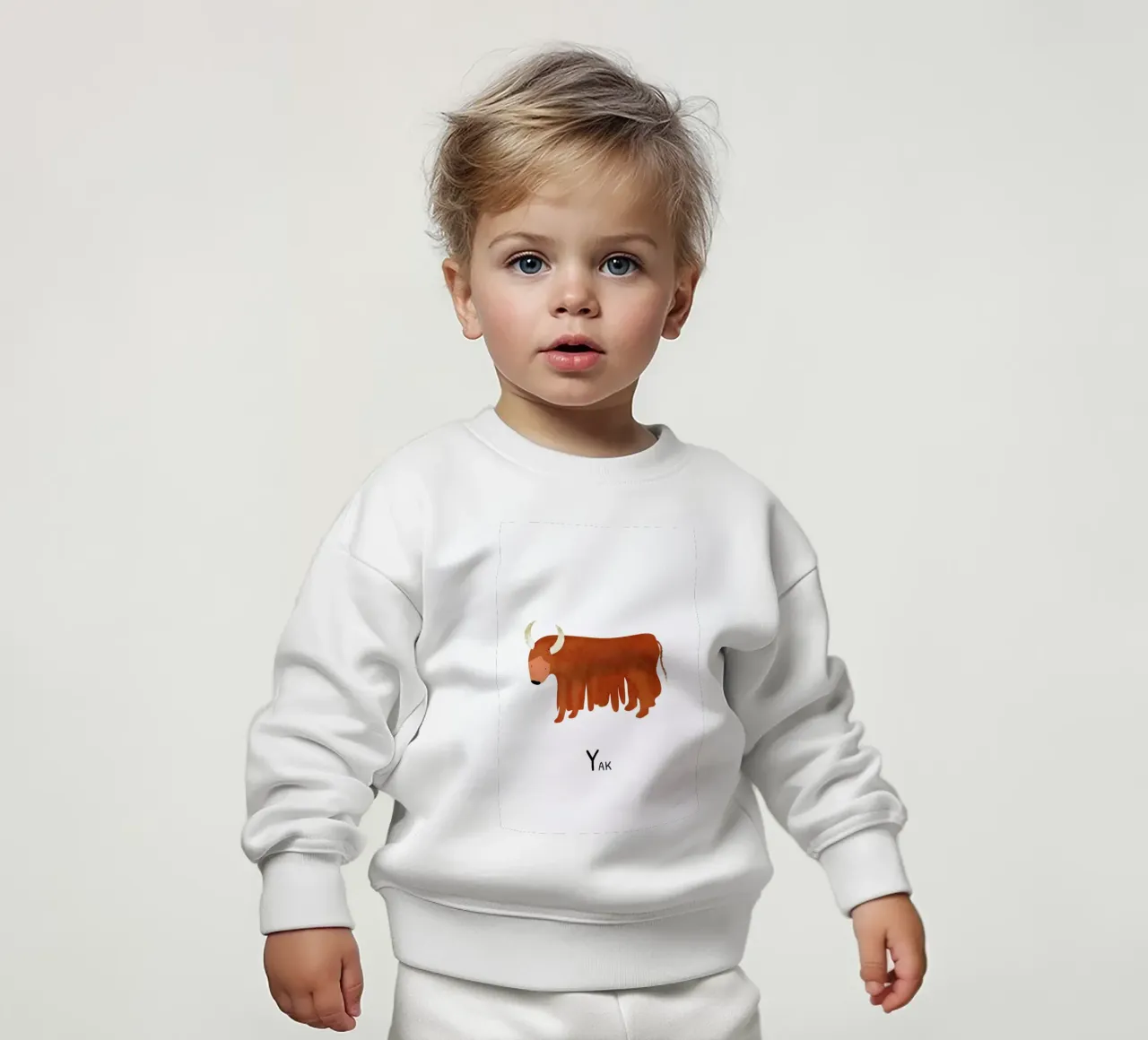 Yak felpa neonato da Little Flourishes