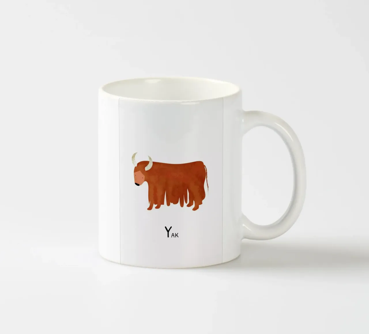 Yak ceramic mug by Little Flourishes