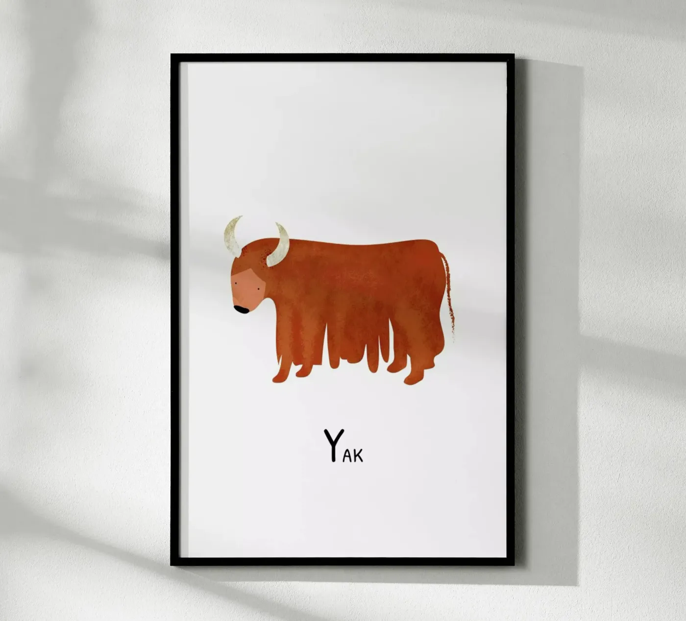 Yak poster van Little Flourishes