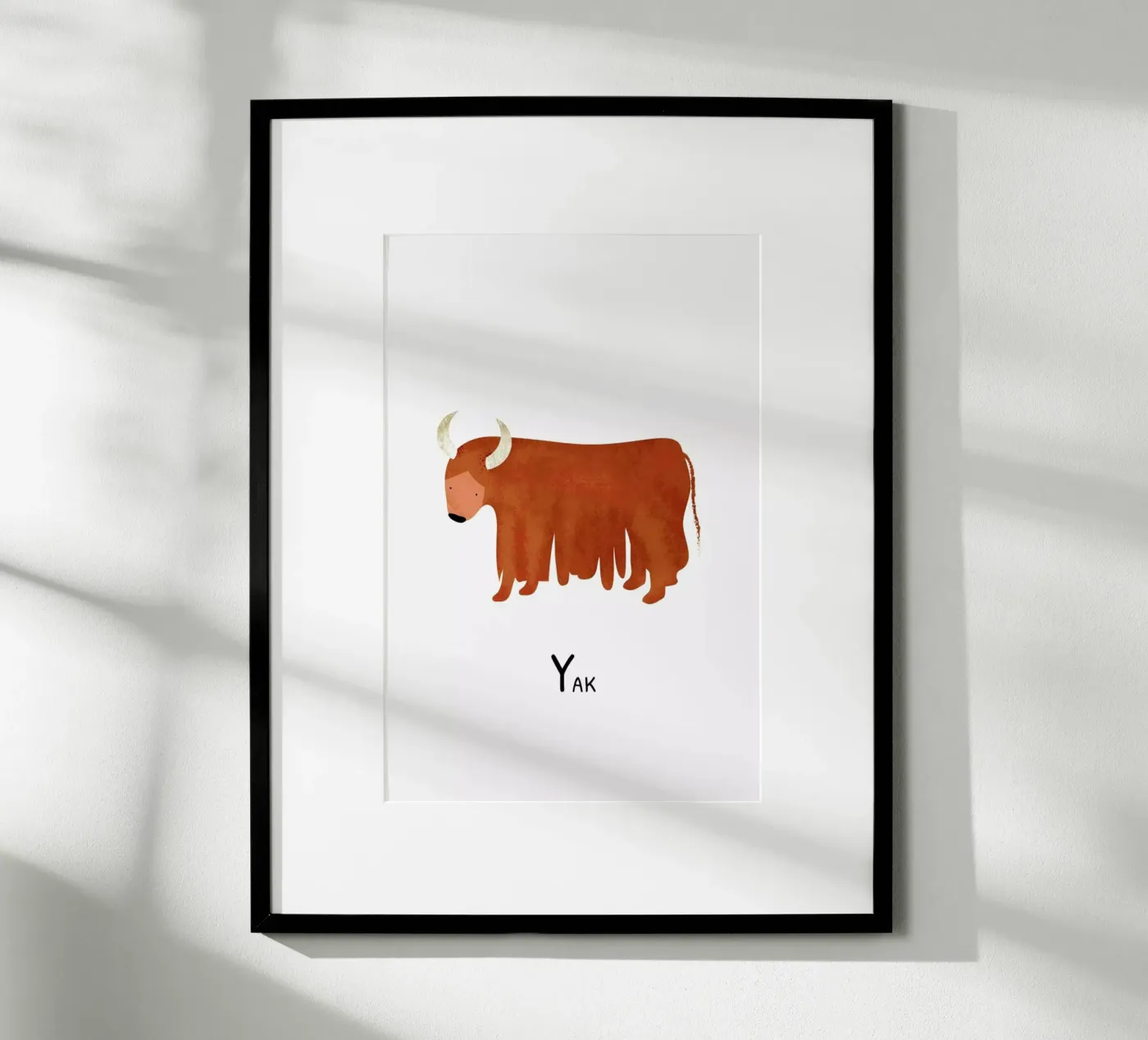 Yak poster van Little Flourishes