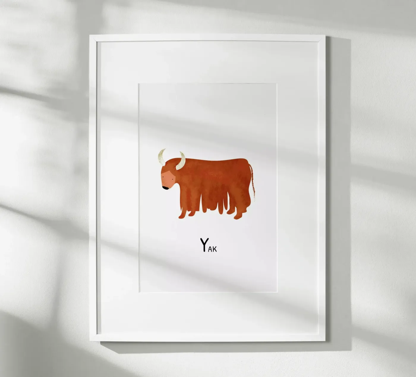 Yak poster van Little Flourishes