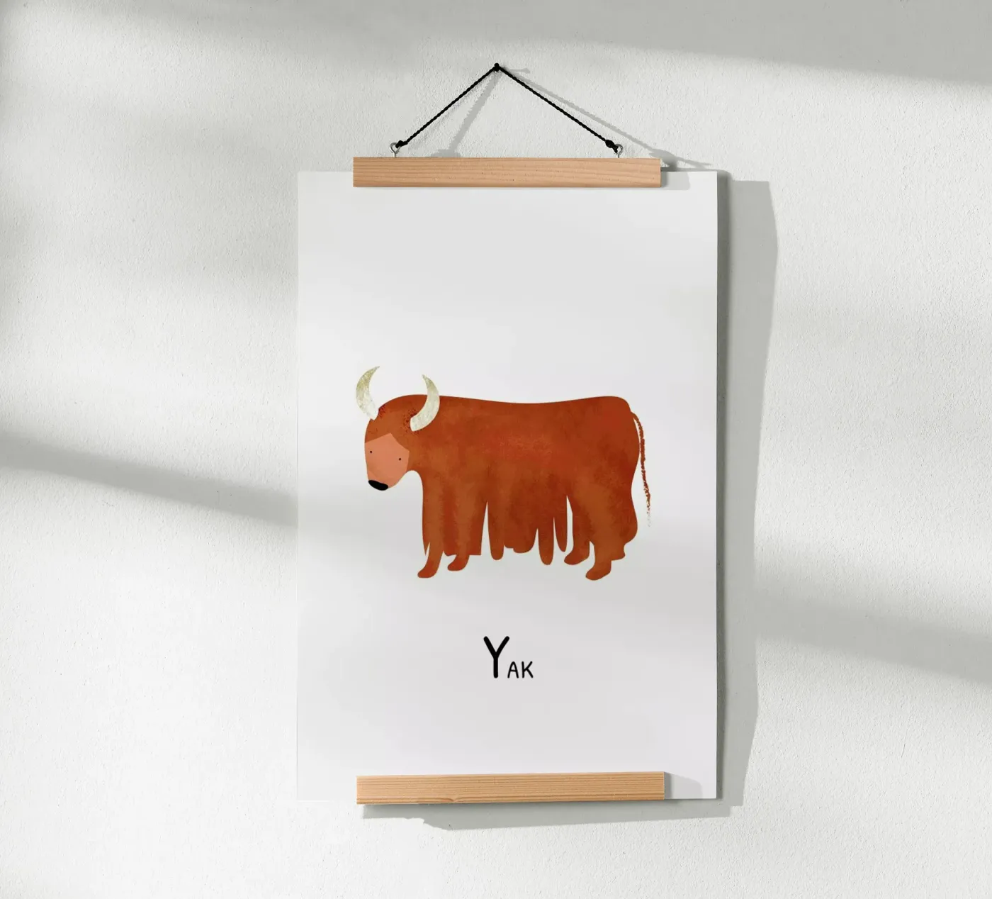 Yak poster van Little Flourishes