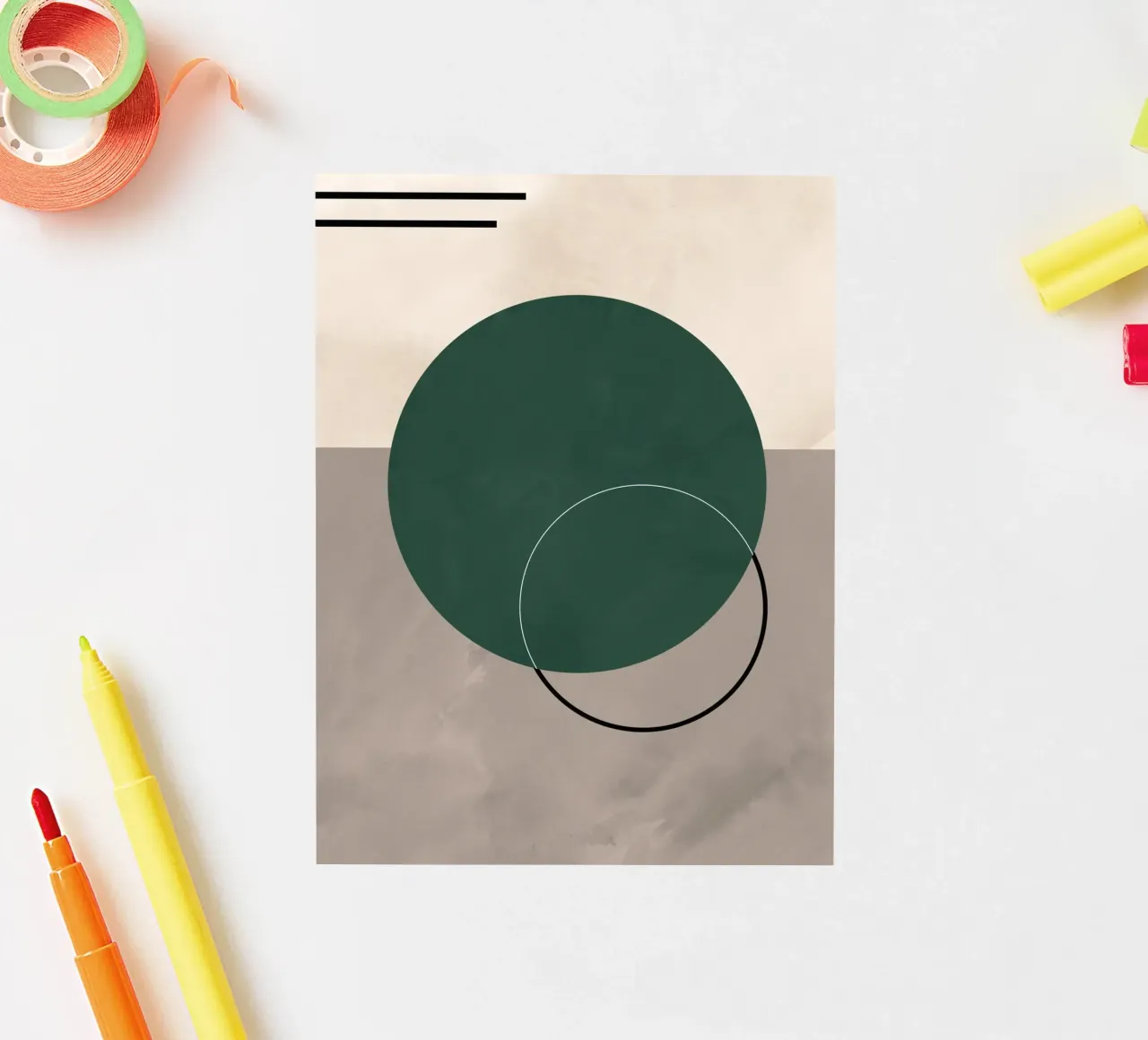 Minimalist art XXVI sticker by 🎁 ARTVI-SHOP