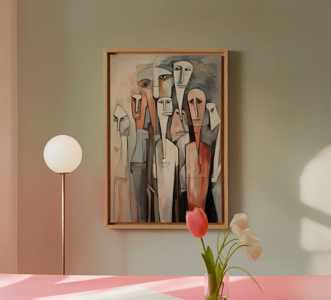 Abstract people canvas by Imagine
