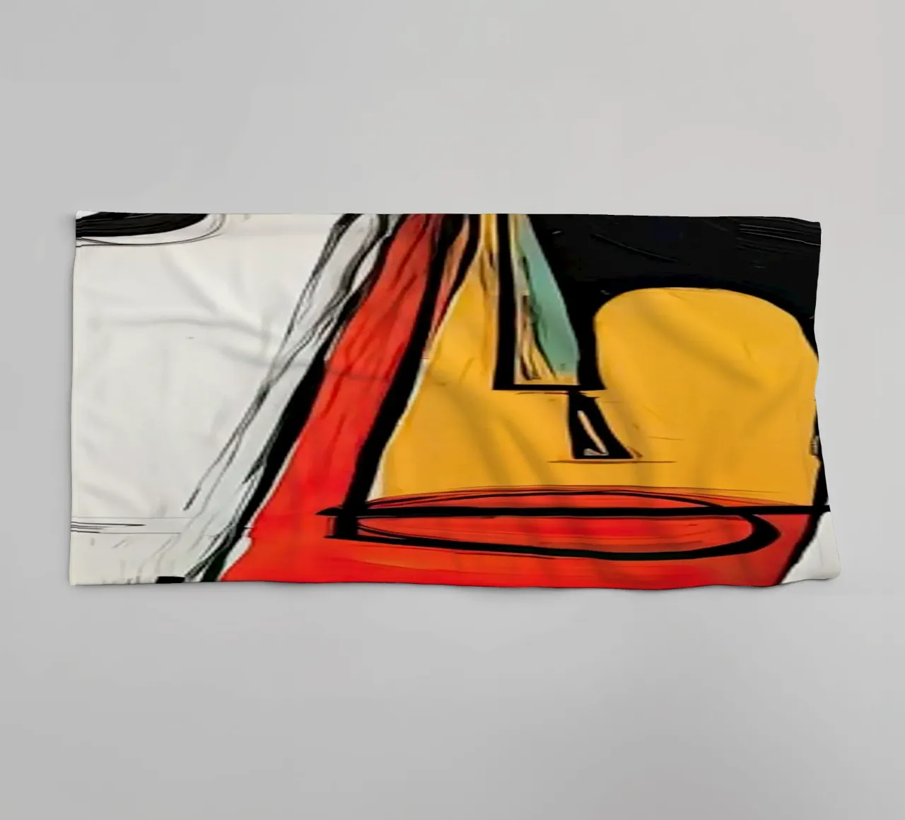 Abstract expressionisme towel by Imagine