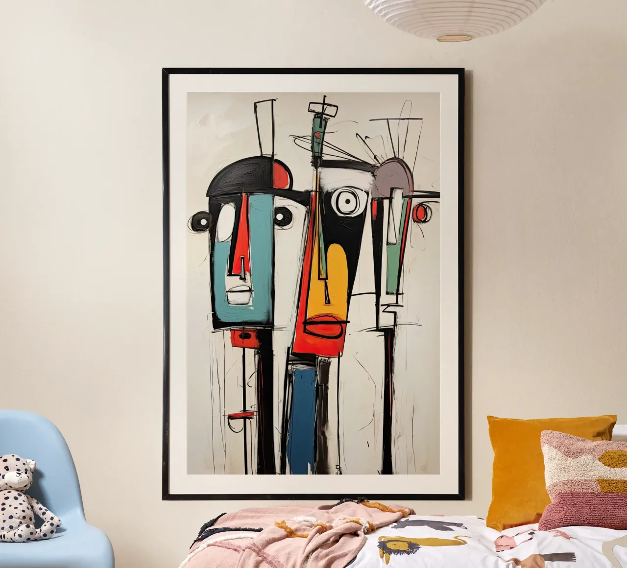 Espressionismo astratto poster con telaio in plastica da Imagine