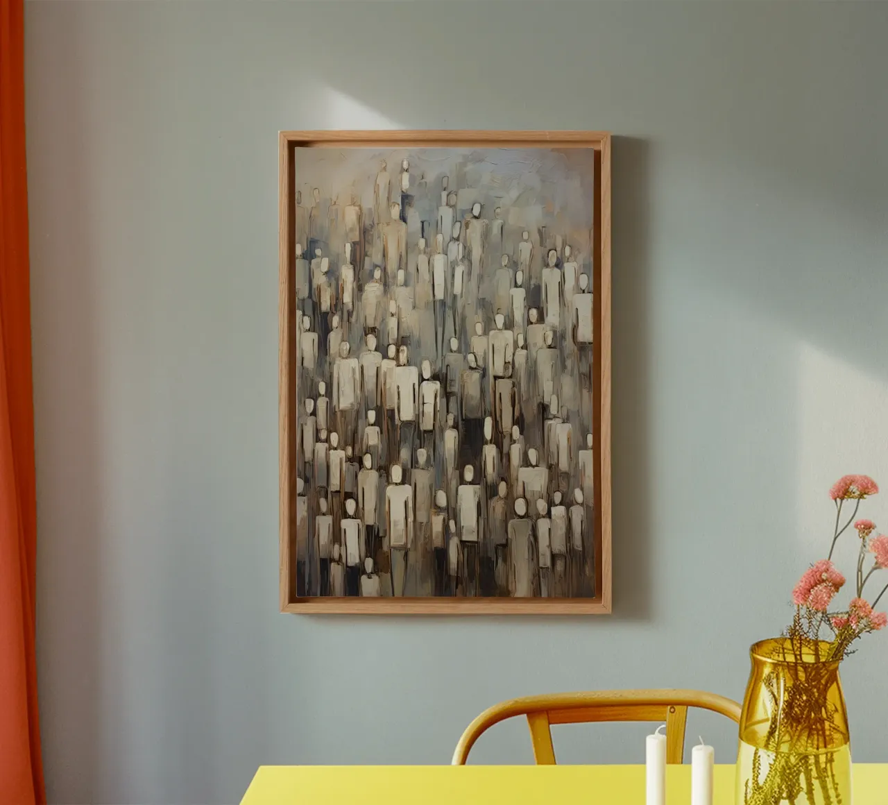 Abstracte mensen canvas van Imagine