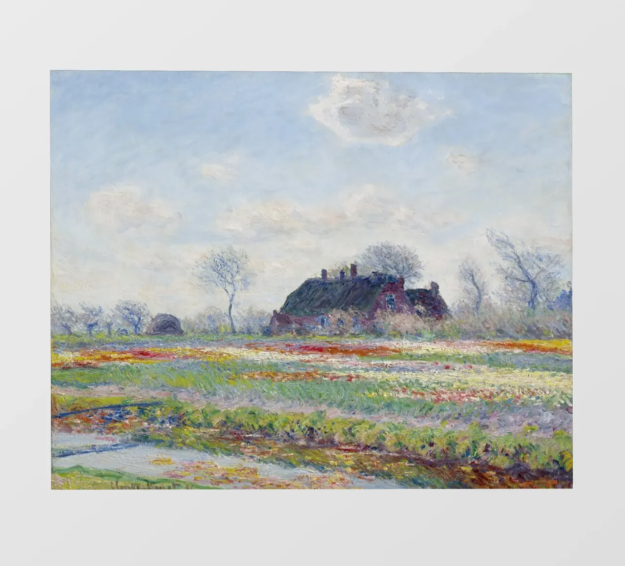 Claude Monet’s Tulip Fields at Sassenheim (1886) telo in pvc da Monet Art Prints
