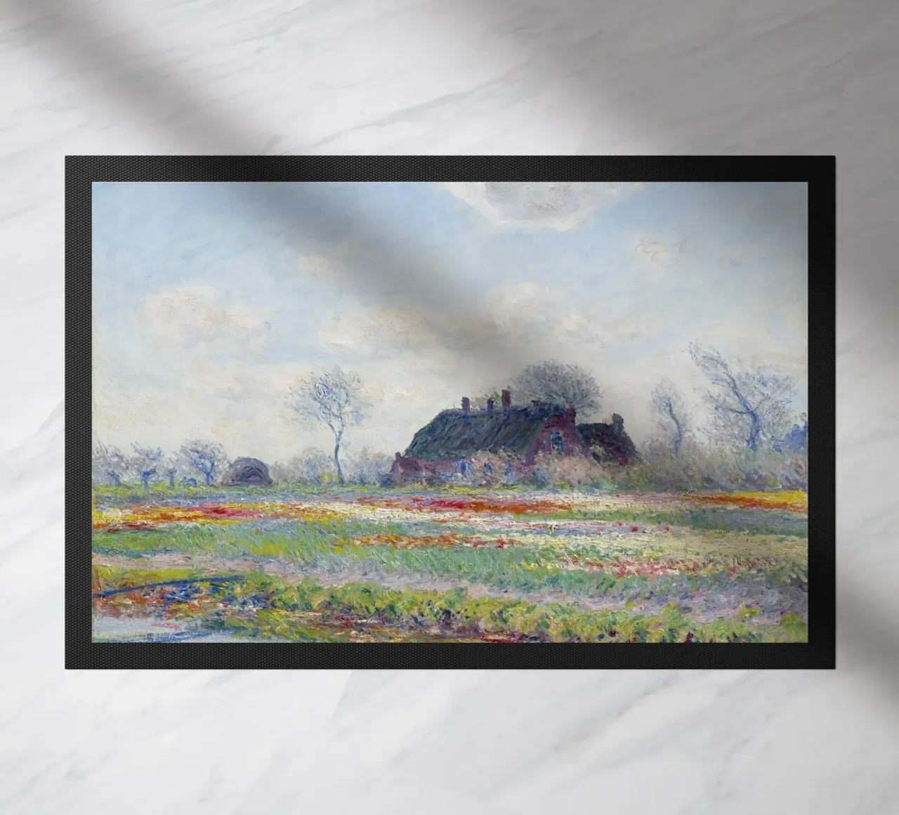 Claude Monet’s Tulip Fields at Sassenheim (1886) zerbino da Monet Art Prints