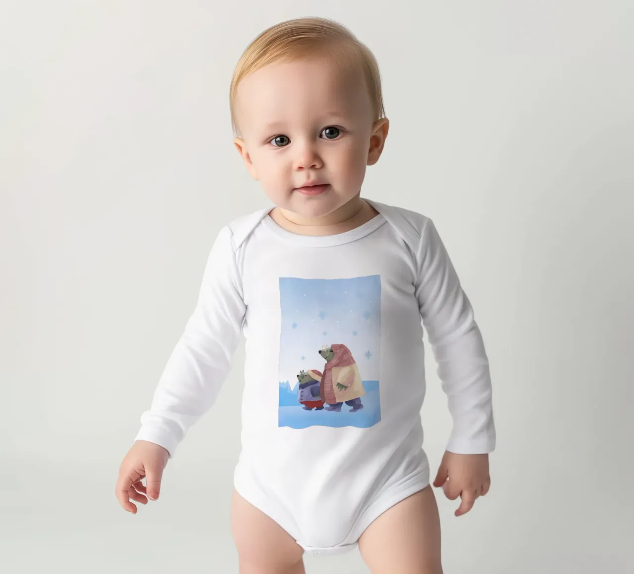 winter bears long-sleeve baby romper by 🎁 ARTVI-SHOP