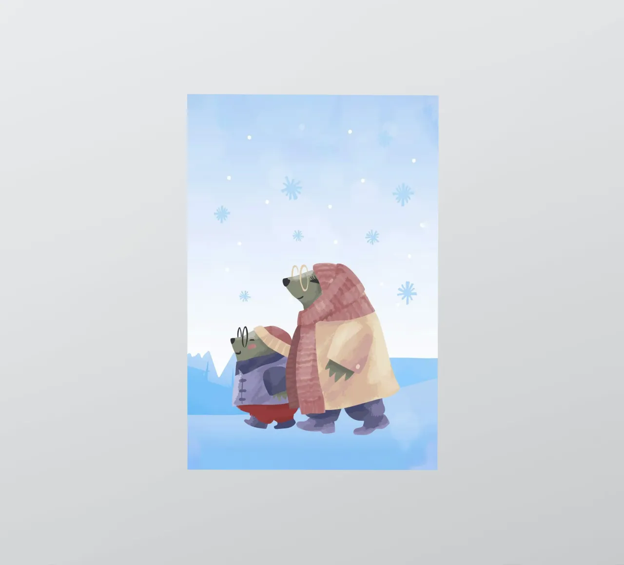 orsi invernali adesivo da 🎁 ARTVI-SHOP