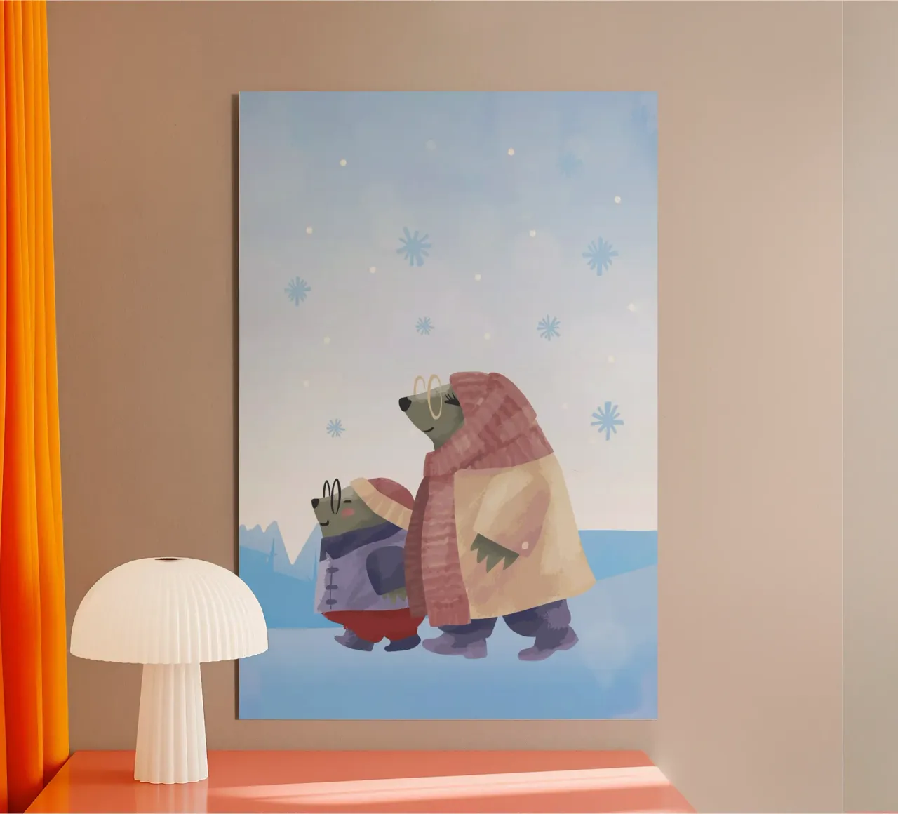 orsi invernali alluminio dibond da 🎁 ARTVI-SHOP