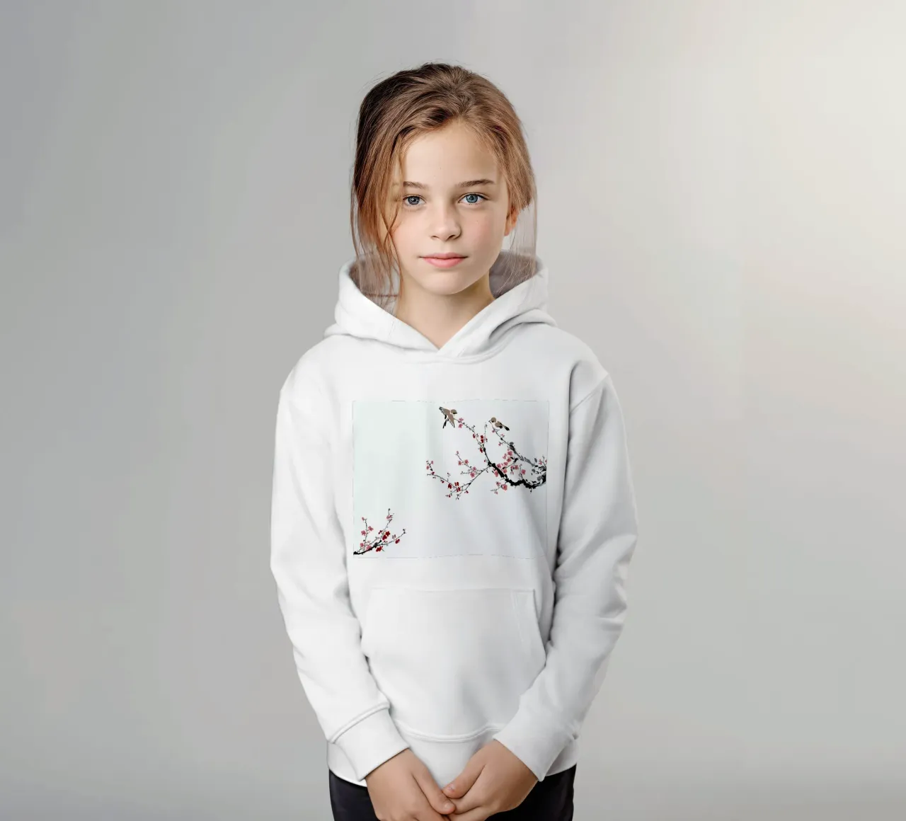 Jays & Sakura II felpa bambino con cappuccio da Flora & Fauna
