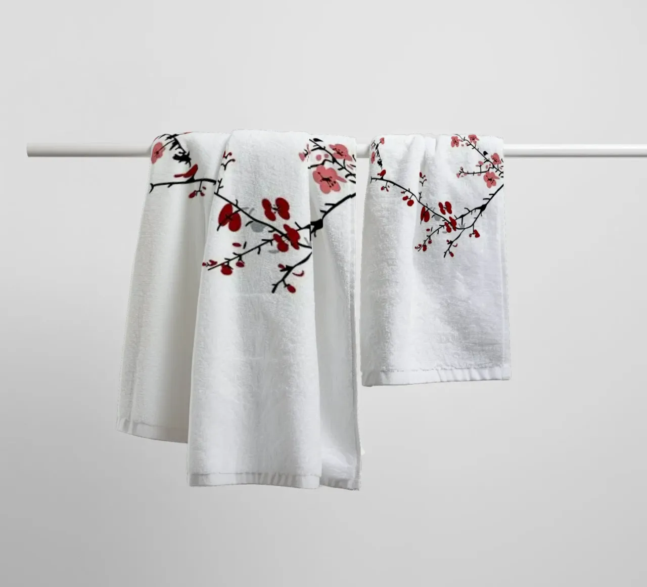 Jays & Sakura II asciugamano da bagno da Flora & Fauna