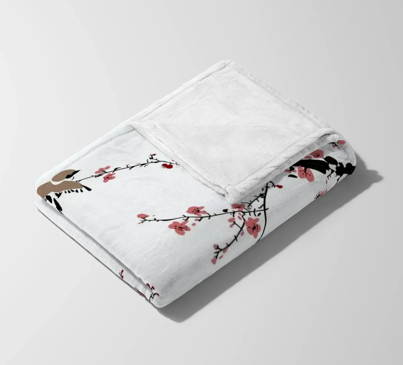Jays & Sakura II coperta in pile da Flora & Fauna