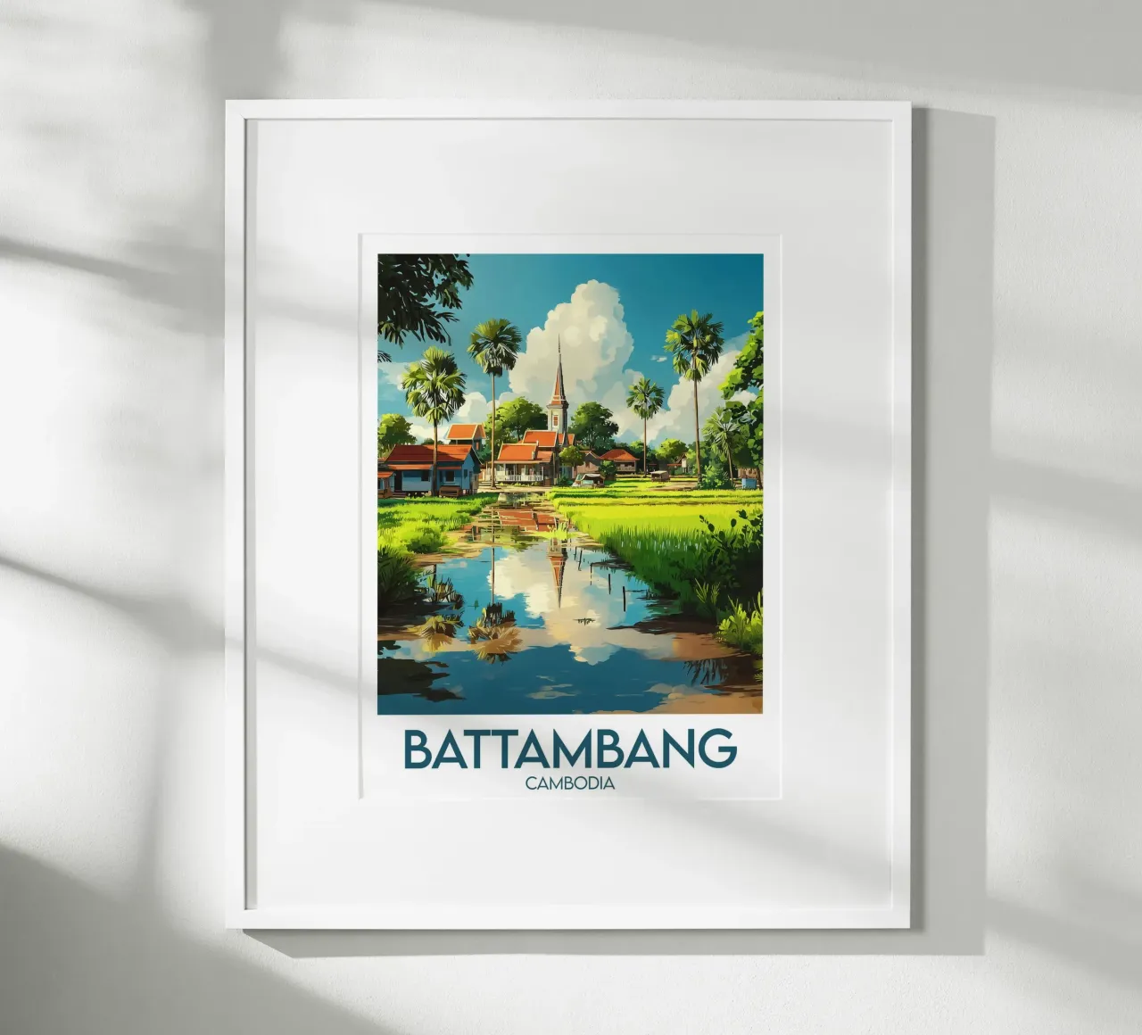 Affiche Battambang poster da Frame the World