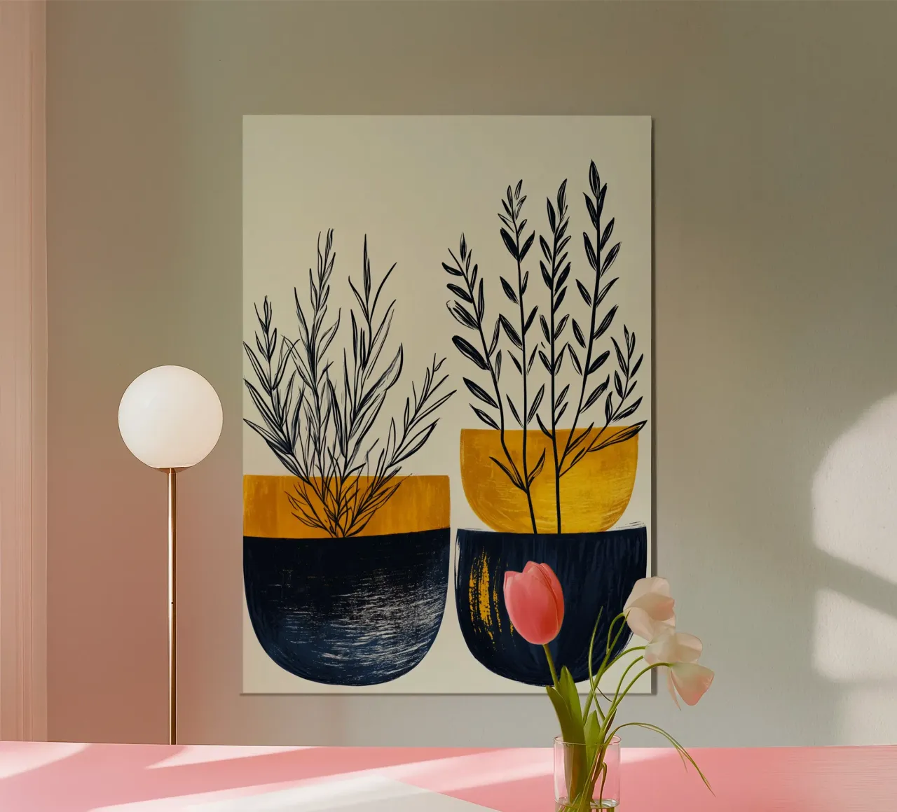 Piante in vaso carta hahnemühle da Justyna Jaszke JBJart