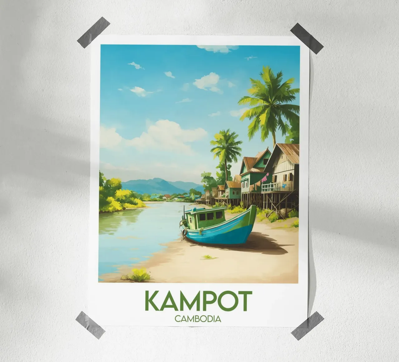 Affiche Kampot poster da Frame the World