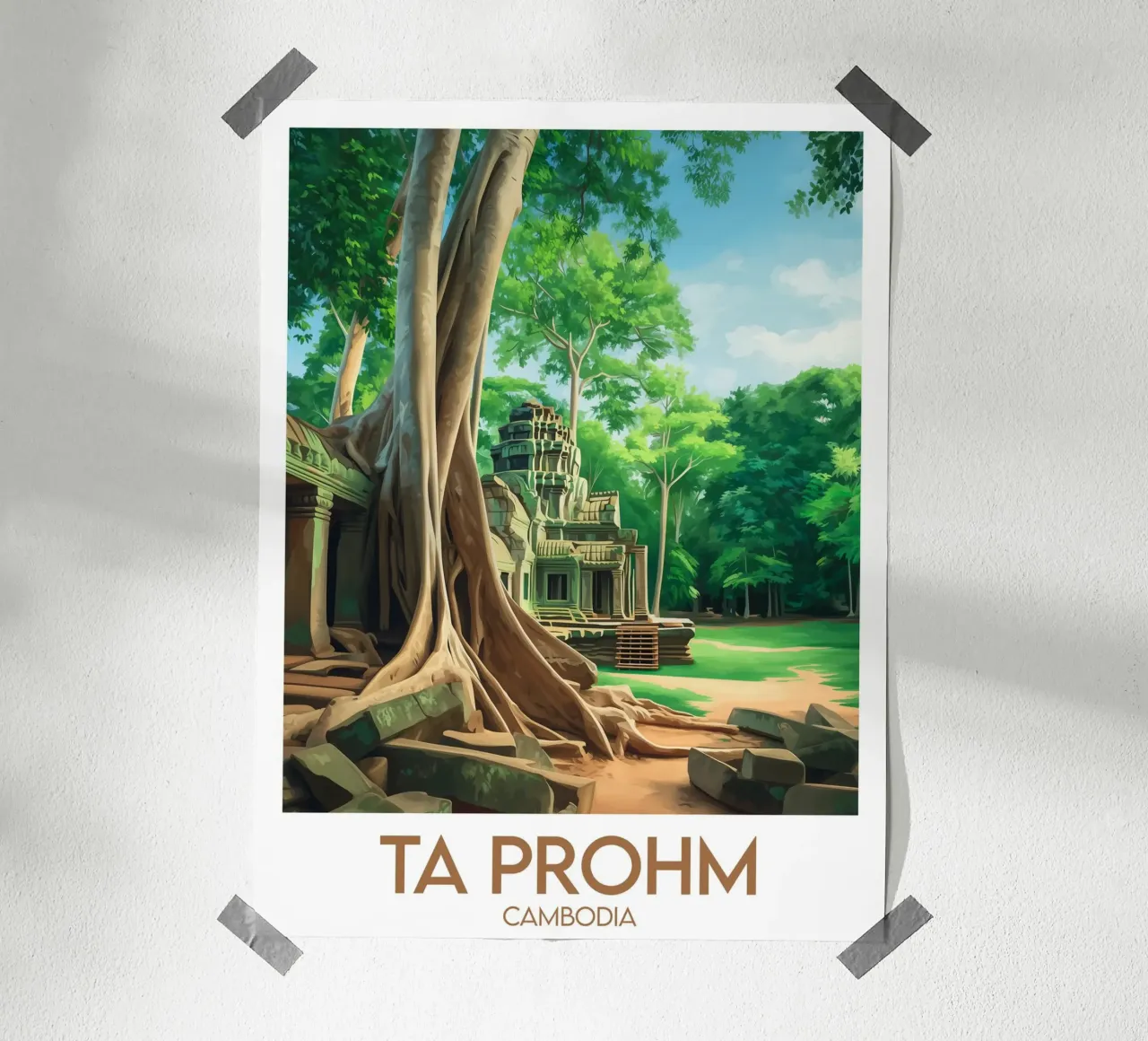 Affiche Ta Prohm poster da Frame the World