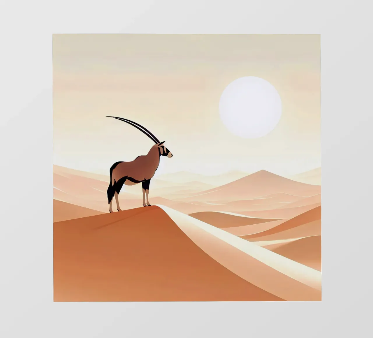 Oryxantilope pellicola backlit da Digital Naive