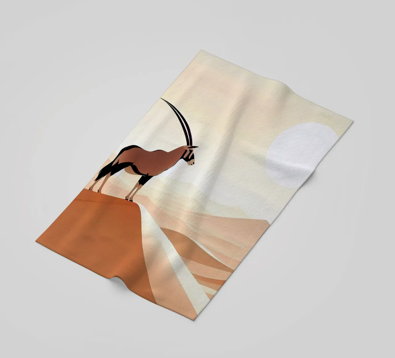 Oryxantilope Strandtuch von Digital Naive