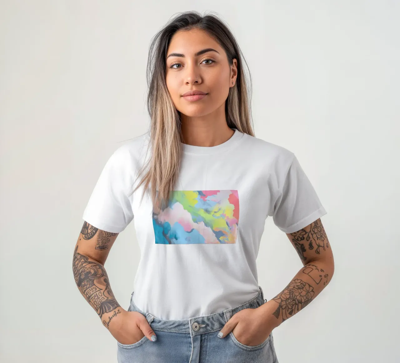 Pastell-Tarnung T-Shirt von Carinaprint