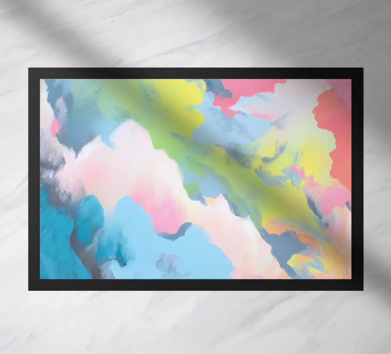 Pastel Camouflage doormat by Carinaprint