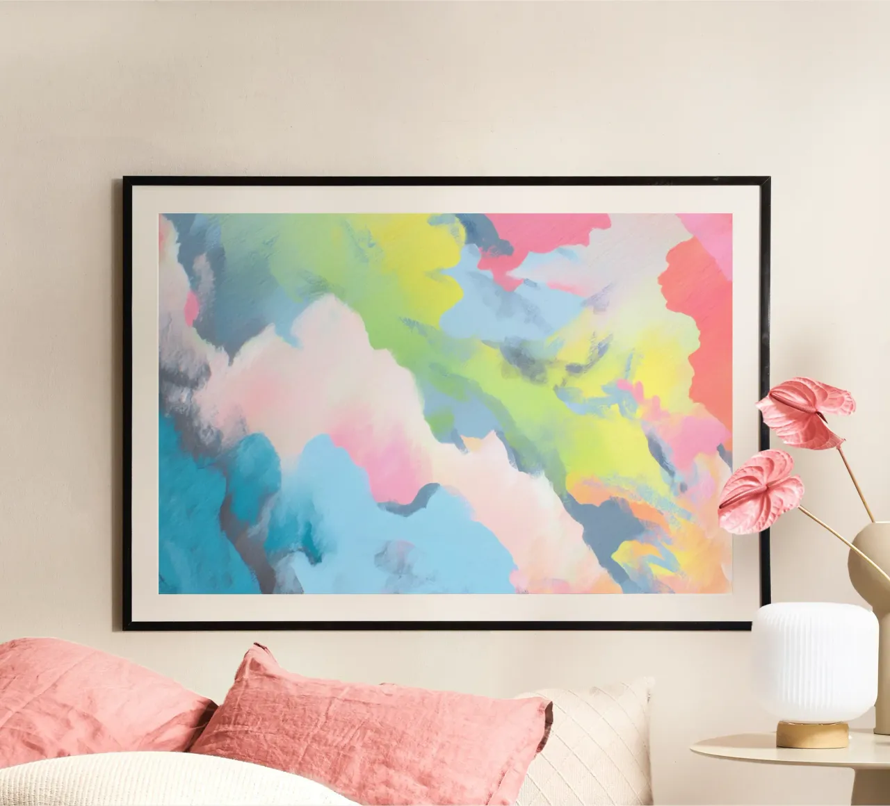 Camouflage pastello poster da Carinaprint