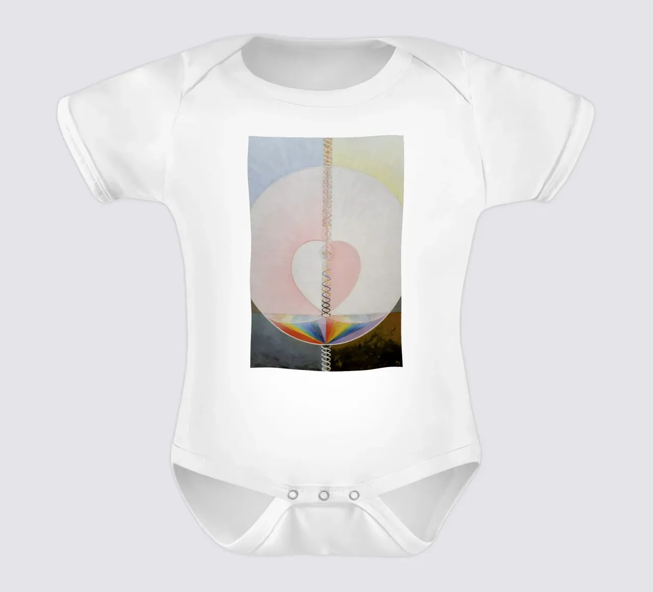 Hilma af Klint - The Dove, No. 1 III body neonato maniche corte da Vintage by JUNIQE