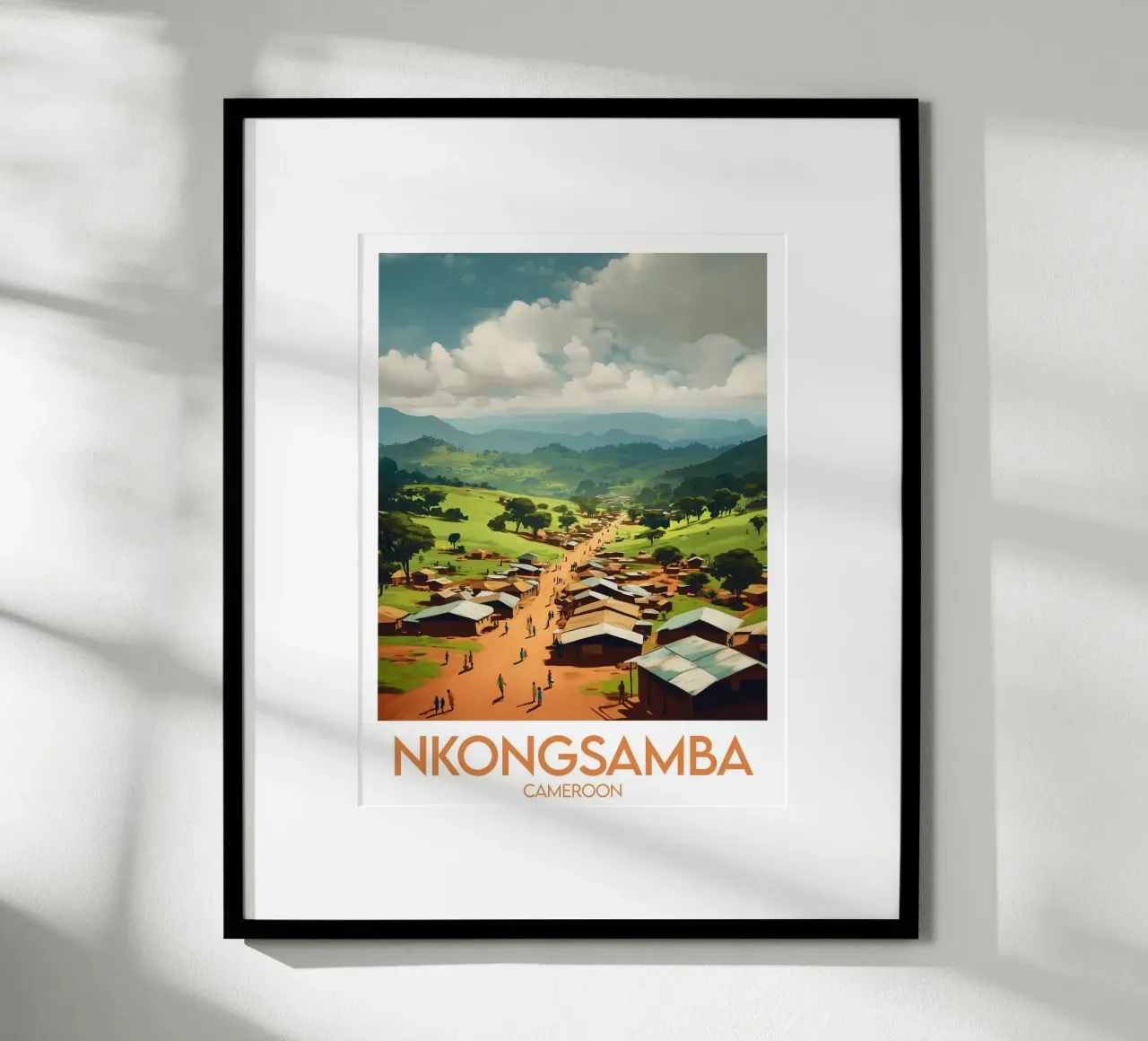 Affiche Nkongsamba poster con telaio in plastica da Frame the World