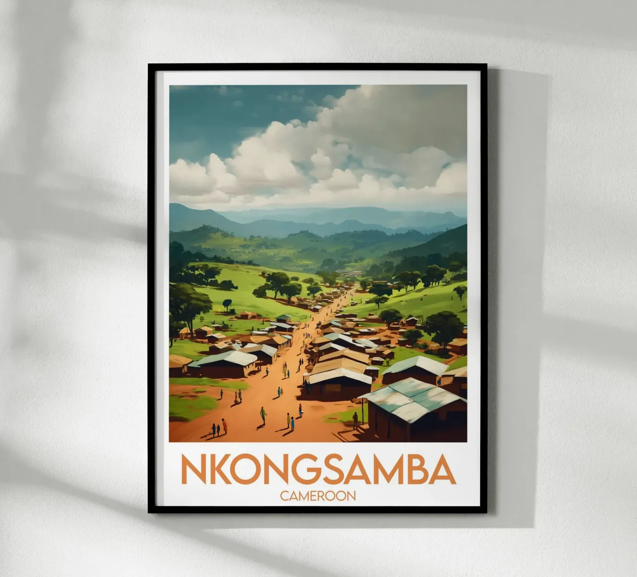 Affiche Nkongsamba poster con telaio in plastica da Frame the World