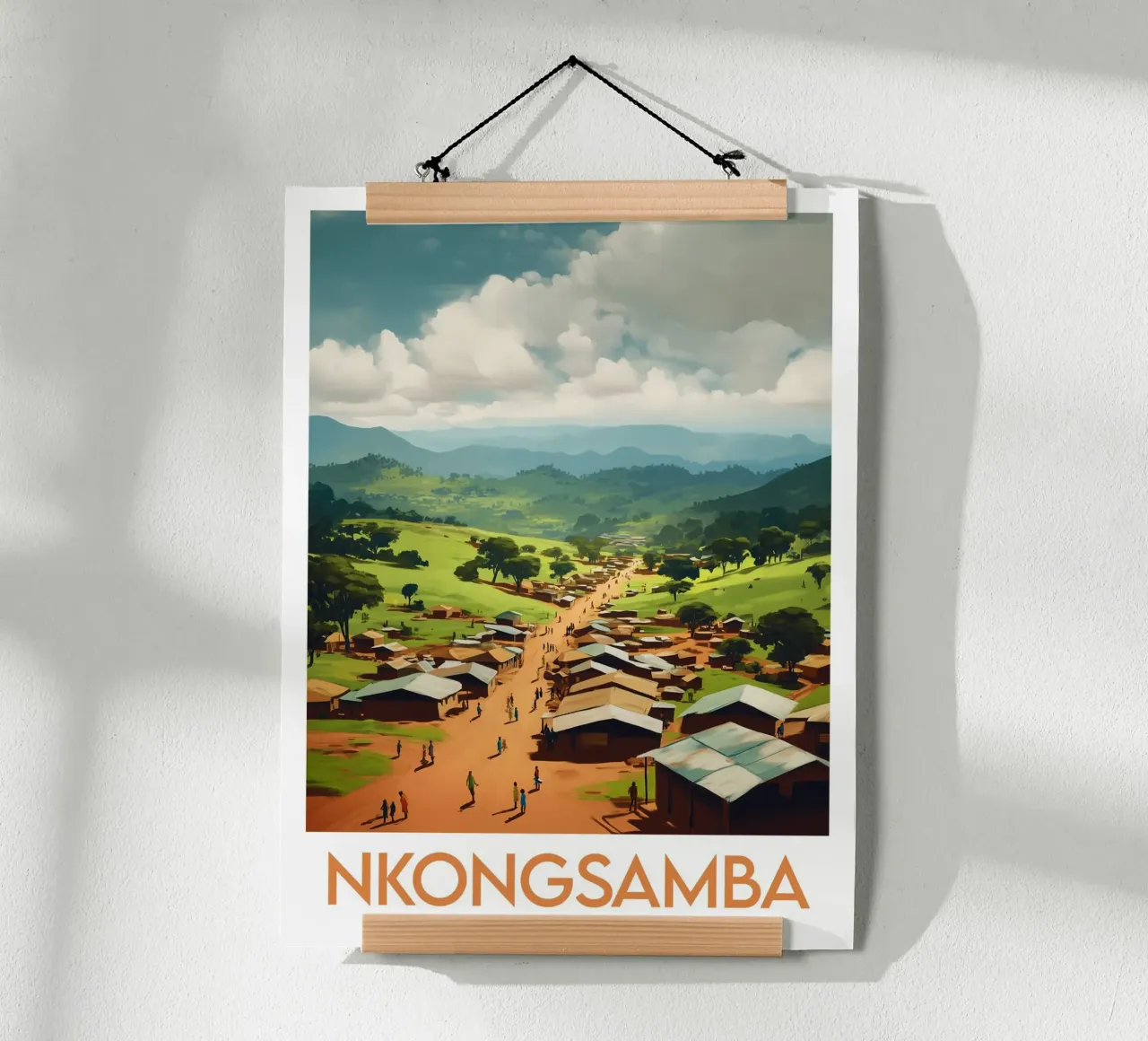 Affiche Nkongsamba poster con telaio in plastica da Frame the World